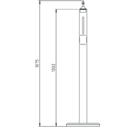 disinfectant dispenser R1 floor model H 1078 mm product photo  S