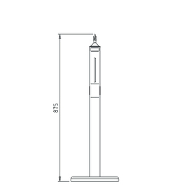 disinfectant dispenser R2 suitable for children floor model H 875 mm product photo  S