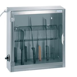 Knife sterilizing cabinet suitable for 20 knives 575 mm x 170 mm H 600 mm | punched metal sheet holder product photo