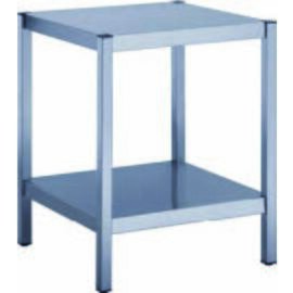 L 850 x D 850 x H 850 mm, chrome nickel steel, welded design, brushed finish, table top 1,5 mm thick product photo