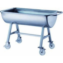 CNS trough, L 1870 x W 660 x H 830 mm, capacity 300 L, with 2 plastic steering and 2 plastic idler rollers Ø 125 mm product photo