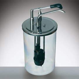 dosing dispenser transparent 3.5 ltr  | handling per lever  Ø 185 mm  H 330 mm product photo