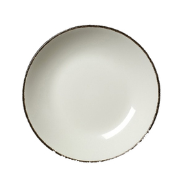 plate deep CHARCOAL DAPPLE Ø 253 mm porcelain product photo