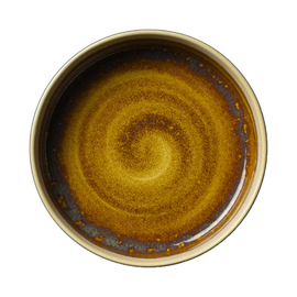 plate deep AURORA VESUVIUS porcelain amber Ø 203 mm product photo