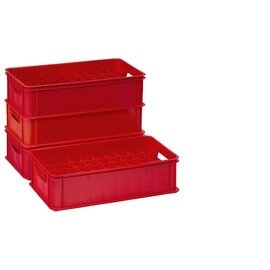 glass crate red  H 228 mm | 50 compartments 69.5 x 69.5 mm  H 170 mm product photo