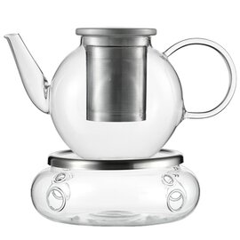 tea pot TEA GOOD MOOD glass with lid 1000 ml | with teapot warmer product photo