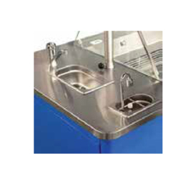Ice advertising bike AMORE | with stainless steel worktop | with awning | 2250 mm x 1200 mm H 2100 mm product photo  S