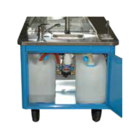 Ice advertising bike AMORE | with stainless steel worktop | with awning | 2250 mm x 1200 mm H 2100 mm product photo  S