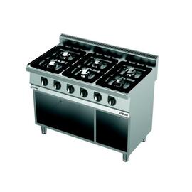 6 burner gas stove C1270G | 54 kW | 1200 mm x 700 mm H 900 mm product photo