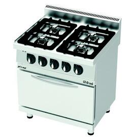 4 burner gas stove CO8070G | with gas oven | 42 kW | 800 mm x 700 mm H 900 mm product photo