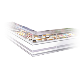 Corner refrigerated display case COMETA PAST 90° SX on the left | 1770 mm x 970 mm H 1220 mm product photo  S