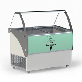 ice cream sales counter Elegante 36 | suitable for 9 ice cream trays | 1206 mm x 862 mm H 1263 mm product photo