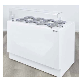 ice cream display SPRINT 4 + 4 | with paneling | 950 mm x 661 mm H 1280 mm product photo