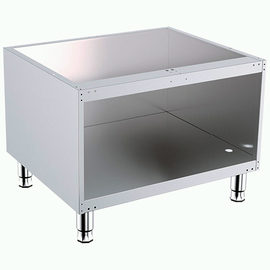Open base cabinet, stainless steel product photo
