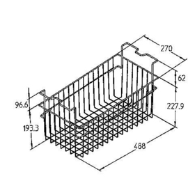 Wire basket W 270 mm, for sales chests EFI 14-56 product photo