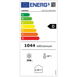 sales chest EFE 5152 white 1044 kWh / year product photo  L