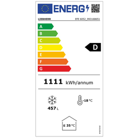 sales chest EFE 6052 white 593 ltr 1111 kWh / year product photo  L