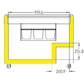 Bracket C for ice cream tub for ice cream sales chests EFE product photo  S