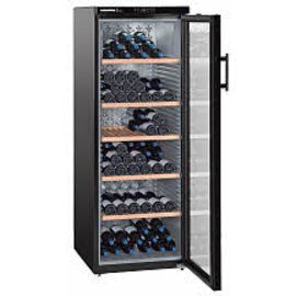 Weinklimaschrank WKb 4212, wine shop, black, glass door, temperature range: + 5 ° C to + 20 ° C product photo