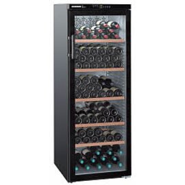 Wine temperature control cabinet WTb 4212, wine cellar, glass door, black, temperature range: + 5 ° C to + 18 ° C product photo