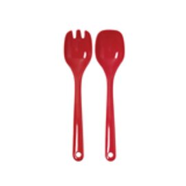 salad cutlery salad fork|salad spoon PBT red  L 305 mm product photo