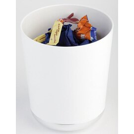 table bin|cutlery container BASE CHROM white 1 compartment  Ø 130 mm  H 150 mm product photo