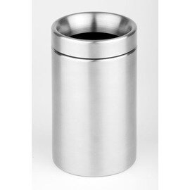table bin SUNDAY 1.1 ltr stainless steel ring lid matt Ø 100 mm  H 180 mm product photo