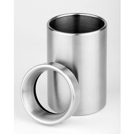 table bin SUNDAY 1.1 ltr stainless steel ring lid matt Ø 100 mm  H 180 mm product photo  S