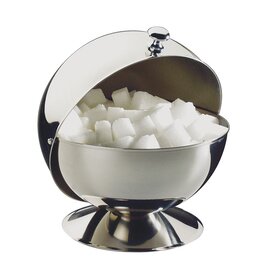 sugar bowl ball with lid stainless steel shiny Ø 135 mm H 150 mm product photo