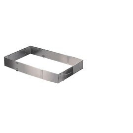 baking mould stainless steel rectangular adjustable product photo