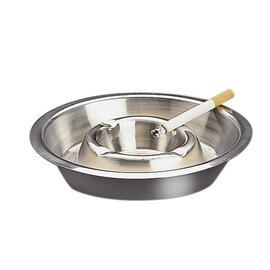 ashtray stainless steel matt  Ø 160 mm  H 25 mm product photo