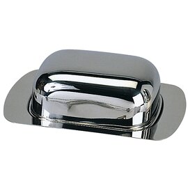 butter dish with lid stainless steel 18/8 L 185 mm W 125 mm H 50 mm product photo