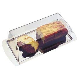 loaf cake serving plate plastic stainless steel  L 340 mm  B 165 mm  H 100 mm product photo