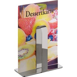 table sign holder • stainless steel L 140 mm x 55 mm H 140 mm product photo