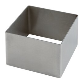 mousse mould stainless steel square L 60 mm  W 60 mm  H 45 mm product photo
