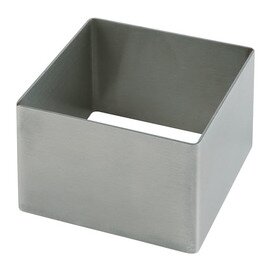 mousse mould stainless steel square L 80 mm  W 80 mm  H 45 mm product photo