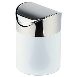 table bin 1.2 ltr stainless steel iron white Ø 120 mm  H 170 mm product photo