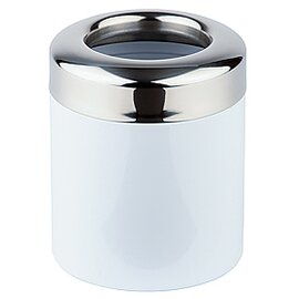 table bin 1.2 ltr stainless steel iron white aperture Ø 120 mm  H 150 mm product photo