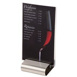 menu sleeves clear transparent  L 200 mm  B 120 mm product photo