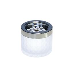 wind ashtray glass metal white Ø 95 mm H 80 mm product photo