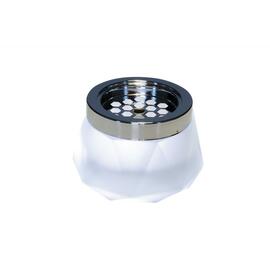 wind ashtray DIAMOND glass metal white Ø 120 mm H 80 mm product photo