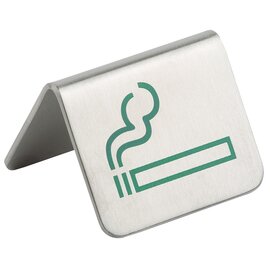 table display stand • smoking area icon • stainless steel L 55 mm x 50 mm H 35 mm | 2 pieces product photo