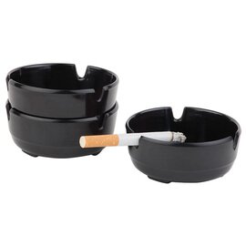 ashtray CASUAL plastic black  Ø 80 mm  H 30 mm | 3 pieces product photo
