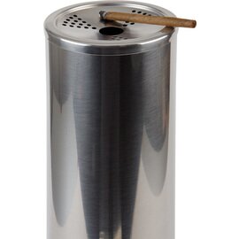 stand ashtray | litter bin SMOKERS POINT stainless steel  Ø 90 mm  H 860 mm product photo  S