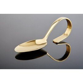 gourmet spoon CLASSIC golden coloured L 120 mm W 40 mm product photo