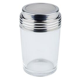 mesh shaker 200 ml glass stainless steel Ø 65 mm H 120 mm product photo  S