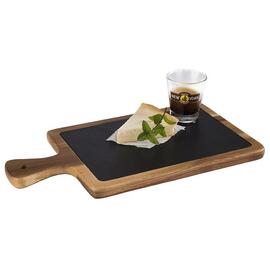 serving board black brown 340 mm x 180 mm H 20 mm product photo  S
