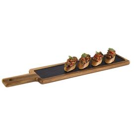 serving board black brown 550 mm x 120 mm H 10 mm product photo  S