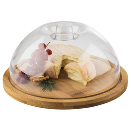 wooden tray with hood round Ø 205 mm H 100 mm product photo  S
