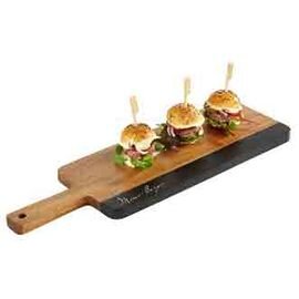 serving board ACACIA-SLATE wood with handles 305 mm  x 130 mm  H 15 mm product photo  S